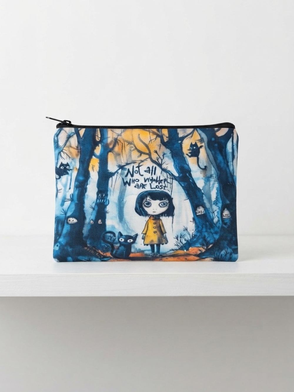 NEW "Not All Who Wander Are Lost" Large Cosmetic Pouch  (0317)